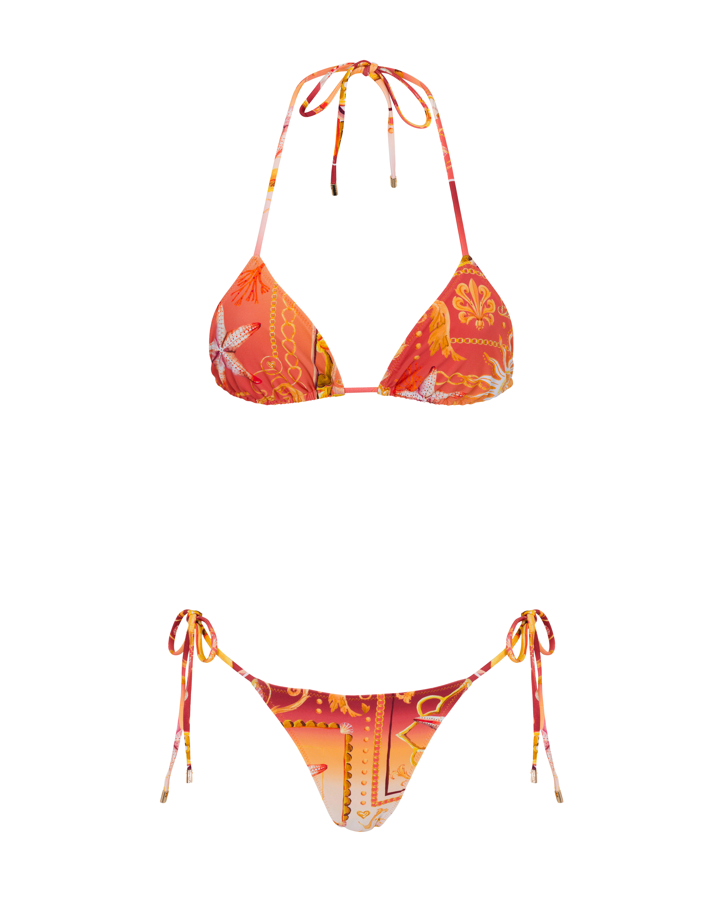 Le Triangle Bottom - Coral